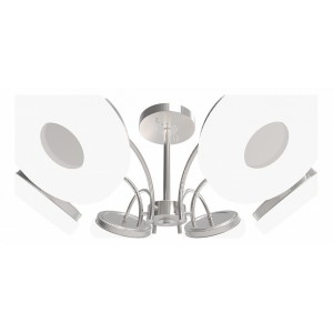 Люстра IDLamp 107/6PF-LEDWhitechrome Frittelle
