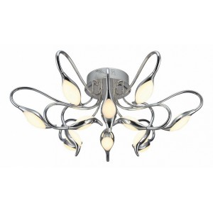 Потолочная люстра IDLamp 295/12PF-LEDChrome Oktopia