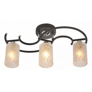 Потолочная люстра IDLamp 208/3PF-Blackchrome 208