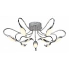 Потолочная люстра IDLamp 295/9PF-LEDChrome Oktopia