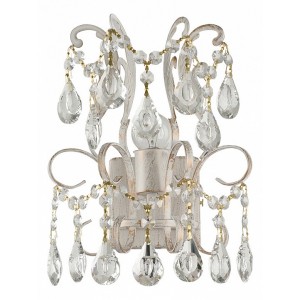 Бра IDLamp 298/1A-Whitepatina Сristallo