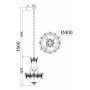 Подвесная люстра Maytoni DIA585-TT40-WG Diamant 7