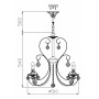 Подвесная люстра Maytoni ARM270-05-R Elegant 8