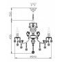 Подвесная люстра Maytoni ARM368-05-W Elegant 45