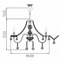 Подвесная люстра Maytoni ARM220-07-W Contrast